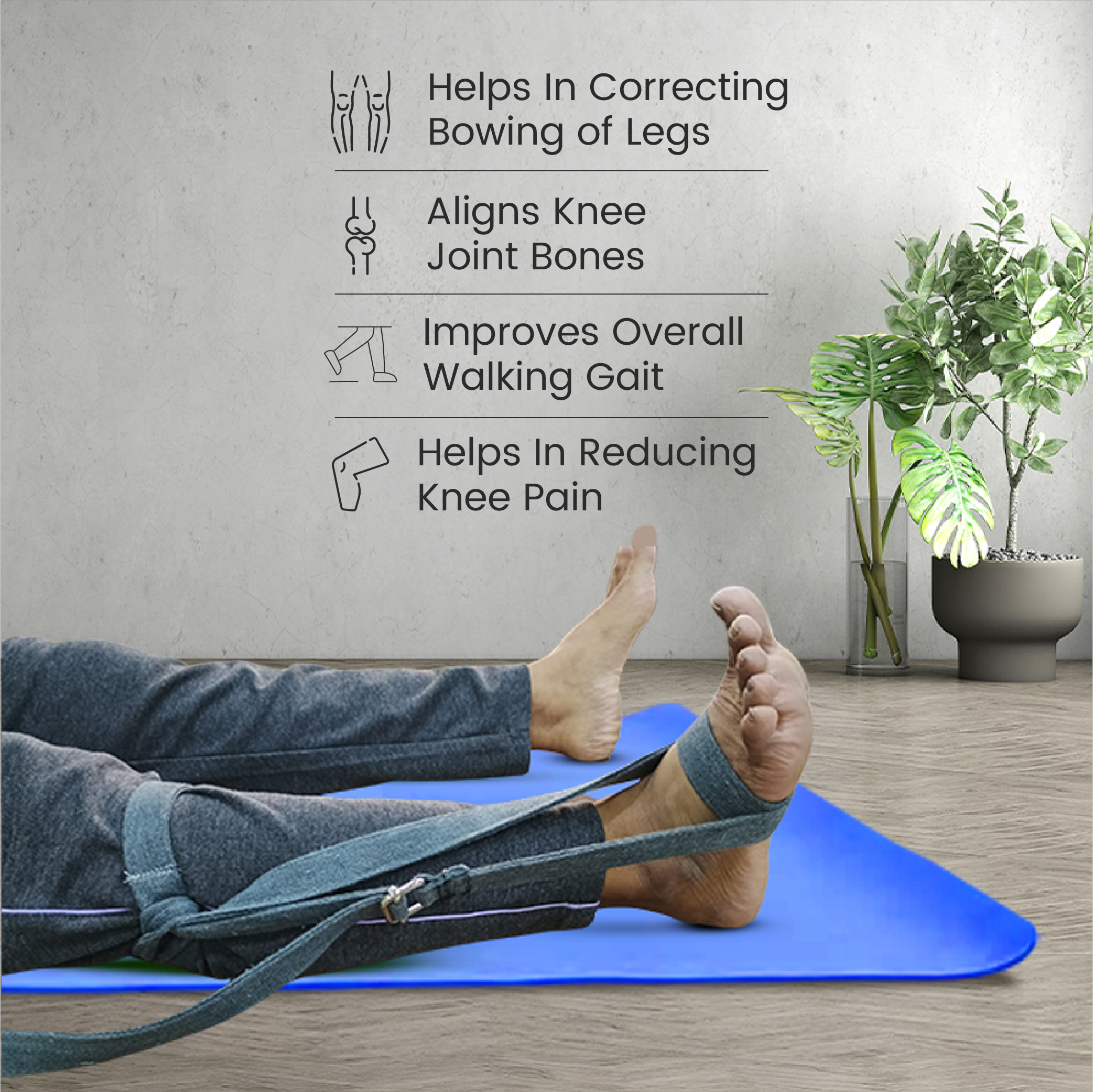 @home medical yoga <br>Bowing Legs (Varus) correction kit - Image 6