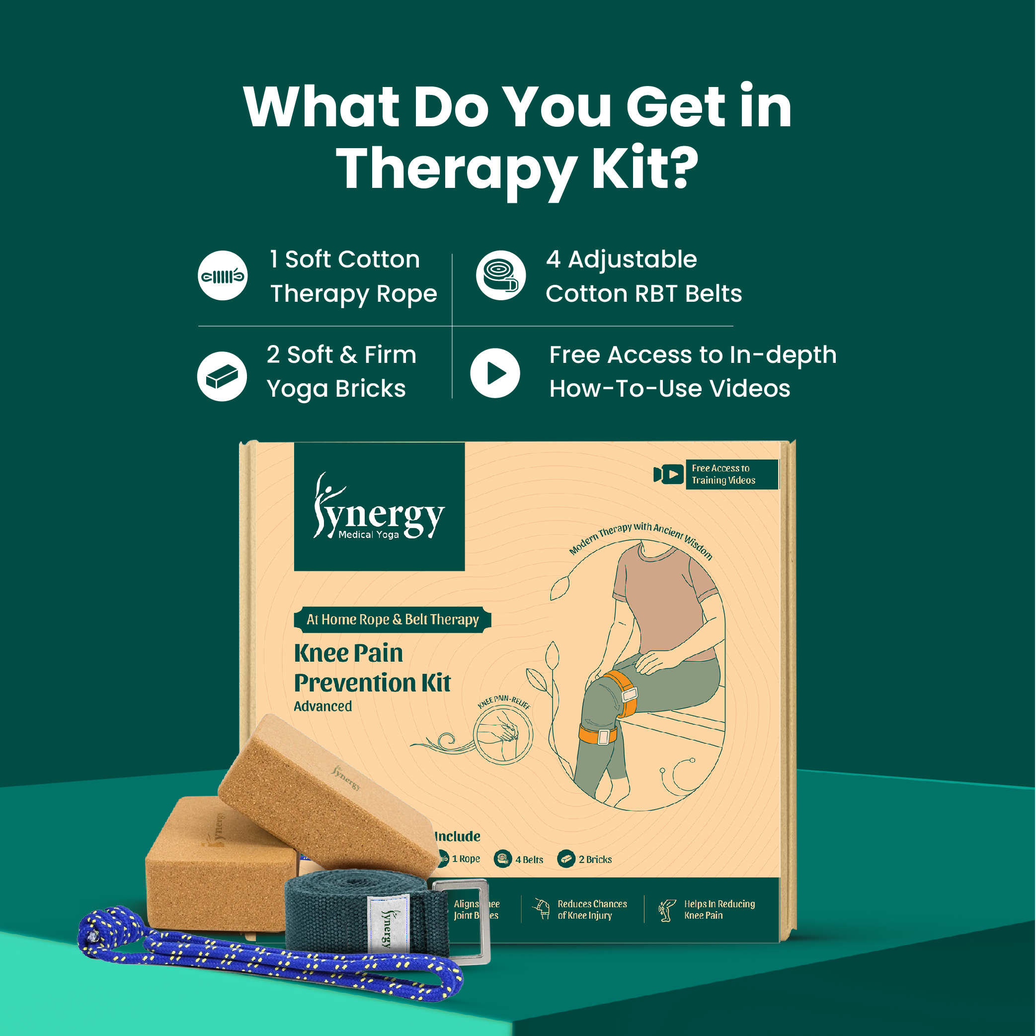 @home medical yoga <br>Knee Pain Prevention Kit - Advanced - Image 3